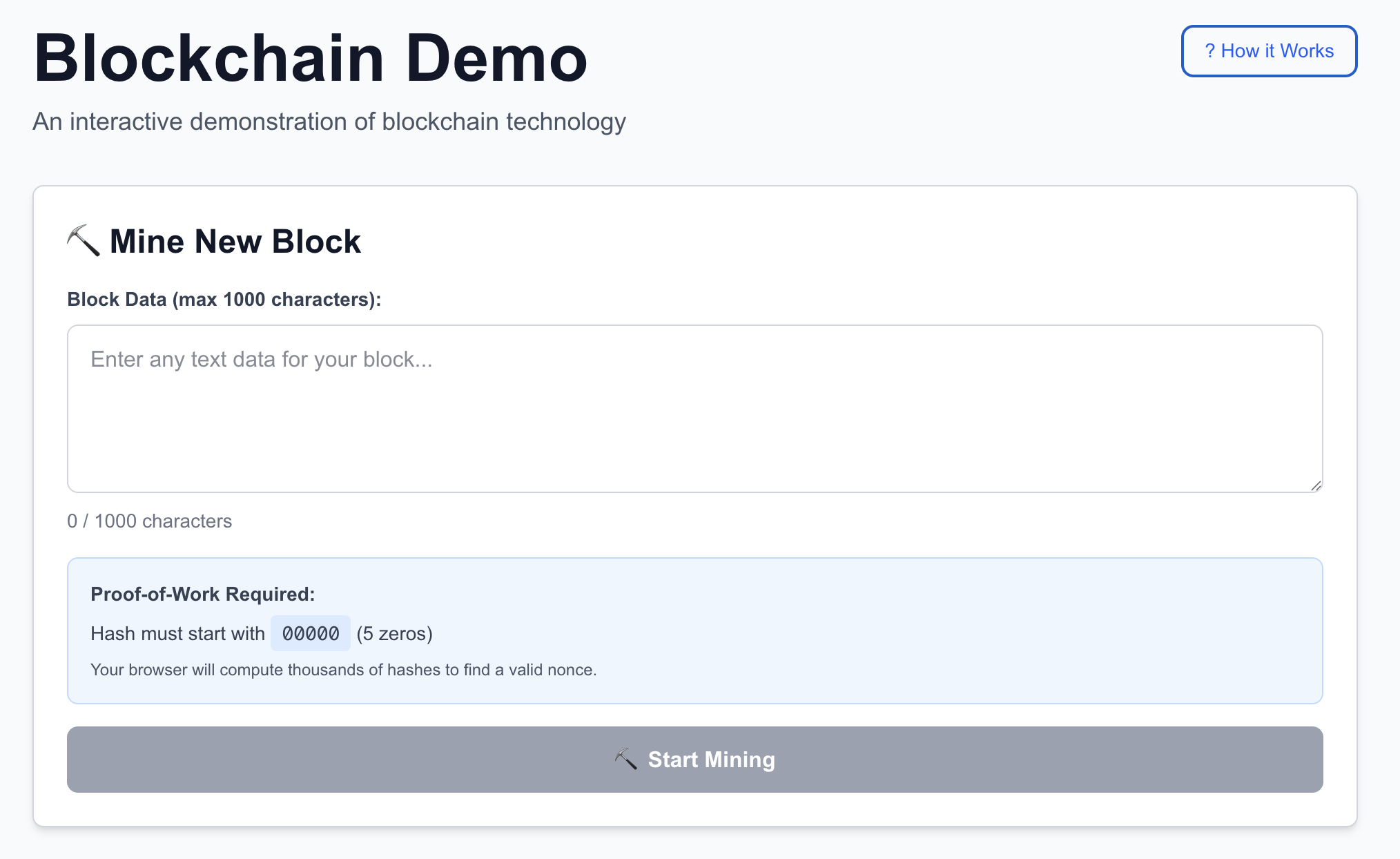 Blockchain Demo Hero
